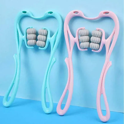 6 Wheel Pressure Point Manual Neck Massager